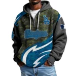 Los Angeles Dodgers Men's Waffle Knit Hoodie Quarter Zip New 2026 Limited