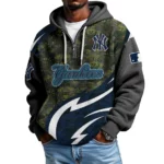 New York Yankees Men's Waffle Knit Hoodie Quarter Zip New 2026 Limited