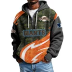 San Francisco Giants Men's Waffle Knit Hoodie Quarter Zip New 2026 Limited