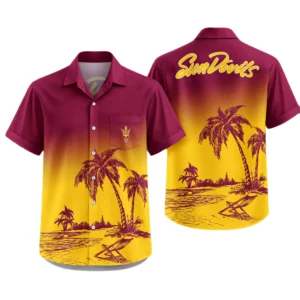 Arizona State Sun Devils Hawaiian Shirt New 2026 Premium Crinkle Textured
