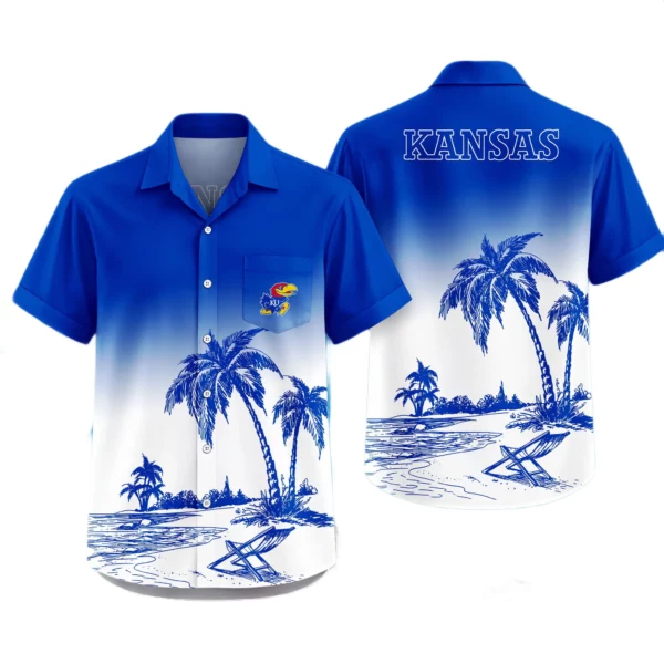 Kansas Jayhawks Hawaiian Shirt New 2026 Premium Crinkle Textured