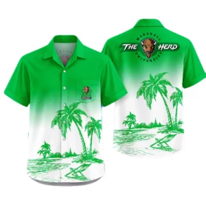 Marshall Thundering Herd Hawaiian Shirt New 2026 Premium Crinkle Textured