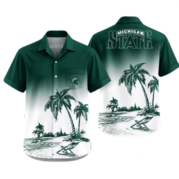 Michigan State Spartans Hawaiian Shirt New 2026 Premium Crinkle Textured