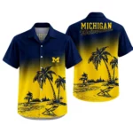 Michigan Wolverines Hawaiian Shirt New 2026 Premium Crinkle Textured