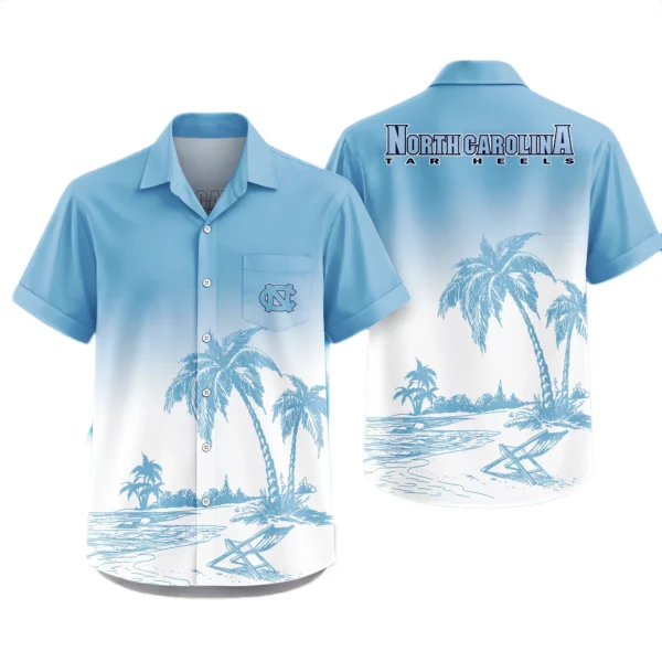 North Carolina Tar Heels Hawaiian Shirt New 2026 Premium Crinkle Textured