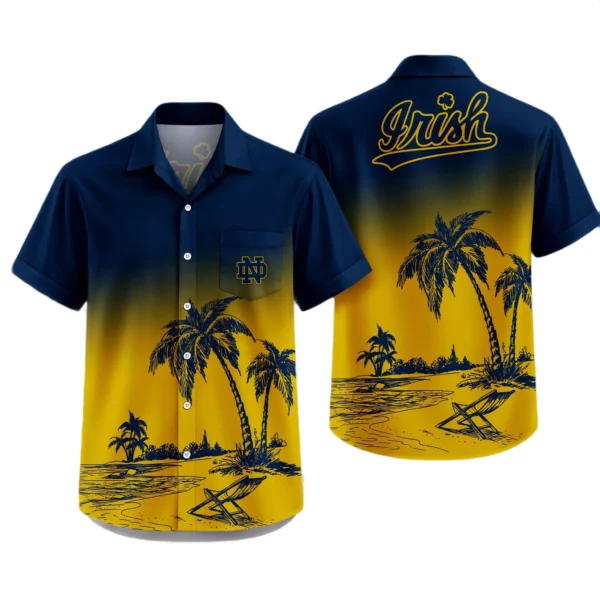 Notre Dame Fighting Irish Hawaiian Shirt New 2026 Premium Crinkle Textured