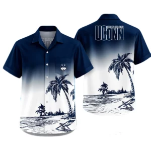 UConn Huskies Hawaiian Shirt New 2026 Premium Crinkle Textured