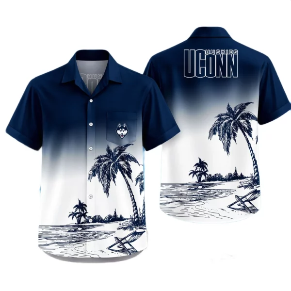 UConn Huskies Hawaiian Shirt New 2026 Premium Crinkle Textured