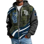 Tampa Bay Rays Men’s Waffle Knit Full Zip Up Hoodie 2026 Limited