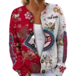 Cincinnati Reds Women’s Knit Cardigan Sweater New 2026 Customize Name
