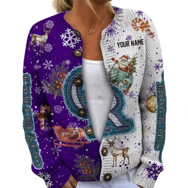 Colorado Rockies Women’s Knit Cardigan Sweater New 2026 Customize Name