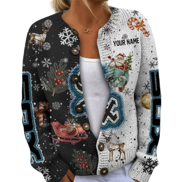 Chicago White Sox Women’s Knit Cardigan Sweater New 2026 Customize Name