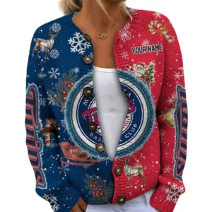 Minnesota Twins Women’s Knit Cardigan Sweater New 2026 Customize Name