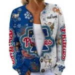 Philadelphia Phillies Women’s Knit Cardigan Sweater New 2026 Customize Name