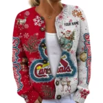 St. Louis Cardinals Women’s Knit Cardigan Sweater New 2026 Customize Name