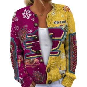 Central Michigan Chippewas Women’s Knit Cardigan Sweater New 2026 Customize Name