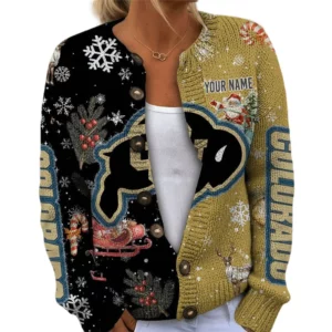 Colorado Buffaloes Women’s Knit Cardigan Sweater New 2026 Customize Name