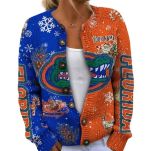 Florida Gators Women’s Knit Cardigan Sweater New 2026 Customize Name