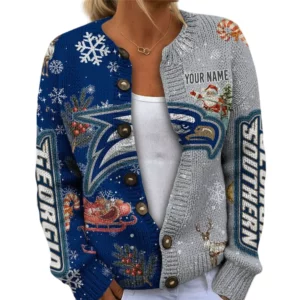 Georgia Southern Eagles Women’s Knit Cardigan Sweater New 2026 Customize Name