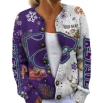 Kansas State Wildcats Women’s Knit Cardigan Sweater New 2026 Customize Name