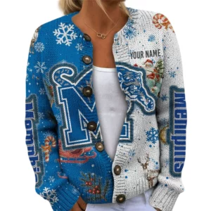 Memphis Tigers Women’s Knit Cardigan Sweater New 2026 Customize Name
