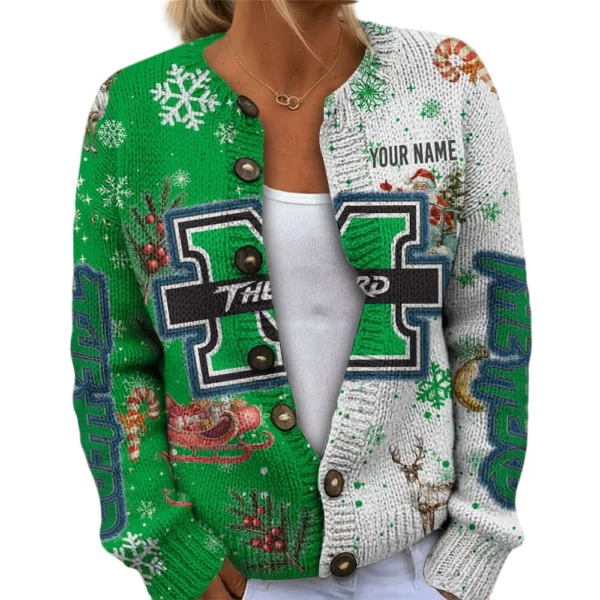 Marshall Thundering Herd Women’s Knit Cardigan Sweater New 2026 Customize Name