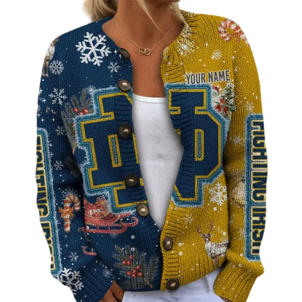 Notre Dame Fighting Irish Women’s Knit Cardigan Sweater New 2026 Customize Name