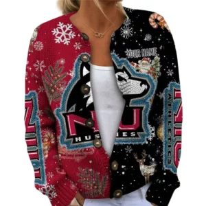 Northern Illinois Huskies Women’s Knit Cardigan Sweater New 2026 Customize Name