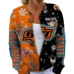 Oklahoma State Cowboys Women’s Knit Cardigan Sweater New 2026 Customize Name