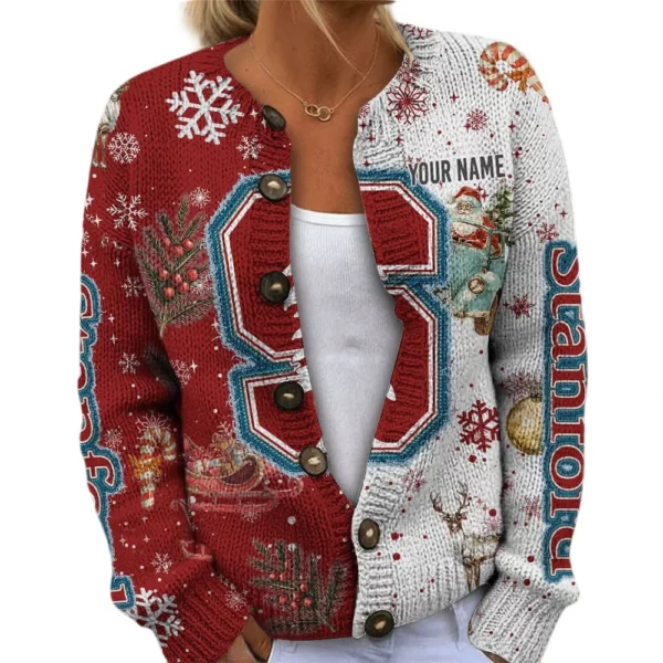 Stanford Cardinal Women’s Knit Cardigan Sweater New 2026 Customize Name
