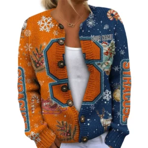 Syracuse Orange Women’s Knit Cardigan Sweater New 2026 Customize Name