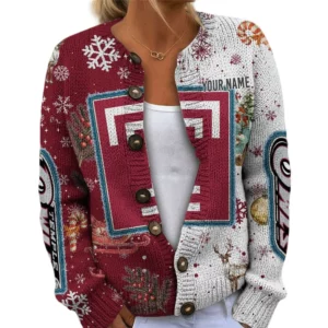 Temple Owls Women’s Knit Cardigan Sweater New 2026 Customize Name