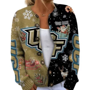 UCF Knights Women’s Knit Cardigan Sweater New 2026 Customize Name