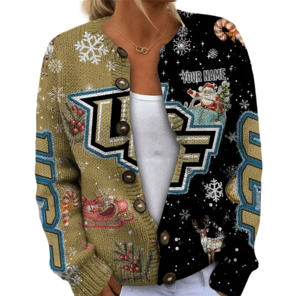 UCF Knights Women’s Knit Cardigan Sweater New 2026 Customize Name