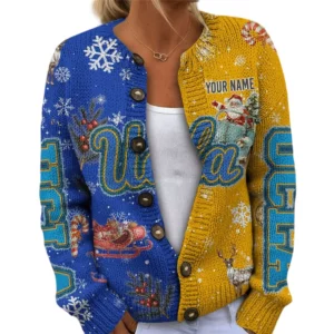 UCLA Bruins Women’s Knit Cardigan Sweater New 2026 Customize Name