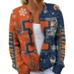 Illinois Fighting Illini Women’s Knit Cardigan Sweater New 2026 Customize Name