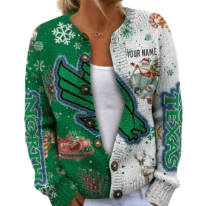 North Texas Mean Women’s Knit Cardigan Sweater New 2026 Customize Name