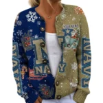 Navy Midshipmen Women’s Knit Cardigan Sweater New 2026 Customize Name