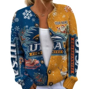 UTSA Roadrunners Women’s Knit Cardigan Sweater New 2026 Customize Name