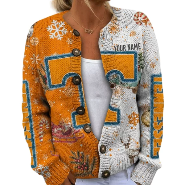 Tennessee Volunteers Women’s Knit Cardigan Sweater New 2026 Customize Name