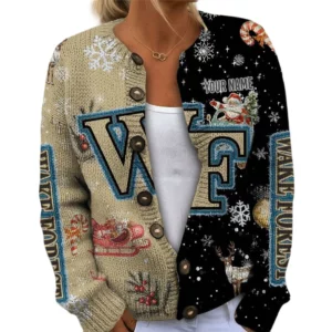 Wake Forest Demon Deacons Women’s Knit Cardigan Sweater New 2026 Customize Name