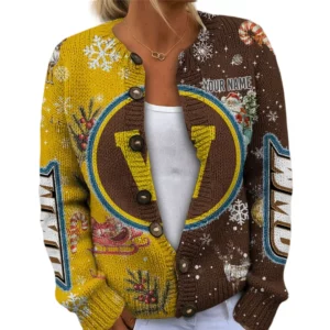 Western Michigan Broncos Women’s Knit Cardigan Sweater New 2026 Customize Name