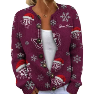 Texas A&M Aggies Women’s Knit Cardigan Sweater New 2026 Limited Customize Name