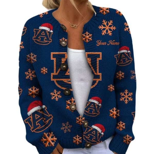 Auburn Tigers Women’s Knit Cardigan Sweater New 2026 Limited Customize Name