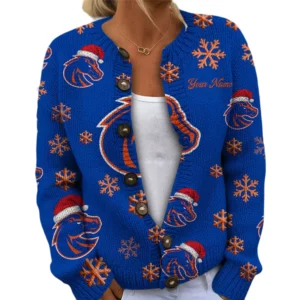 Boise State Broncos Women’s Knit Cardigan Sweater New 2026 Limited Customize Name