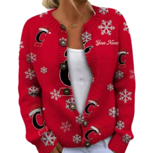 Cincinnati Bearcats Women’s Knit Cardigan Sweater New 2026 Limited Customize Name