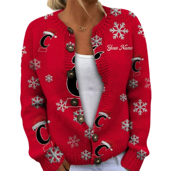 Cincinnati Bearcats Women’s Knit Cardigan Sweater New 2026 Limited Customize Name