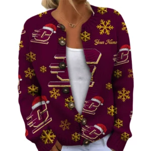 Central Michigan Chippewas Women’s Knit Cardigan Sweater New 2026 Limited Customize Name