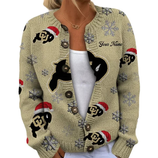 Colorado Buffaloes Women’s Knit Cardigan Sweater New 2026 Limited Customize Name