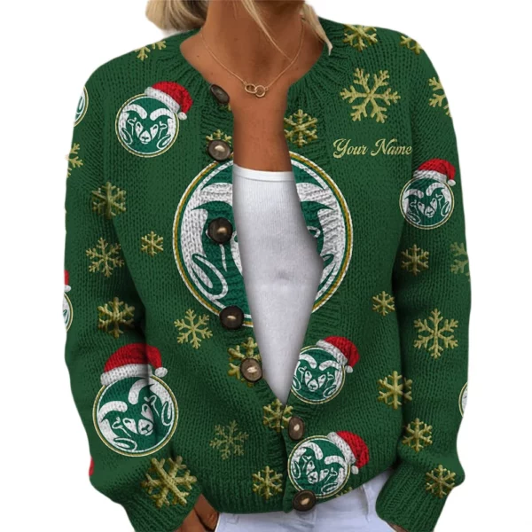 Colorado State Rams Women’s Knit Cardigan Sweater New 2026 Limited Customize Name